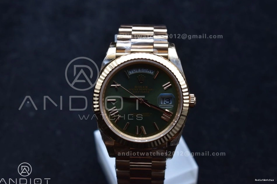 Weight) Edition Dial Roman RG VR3255 THBF on 652 President Bracelet 228235 Date Best 40 MoistureWicking Green (Gain 1:1 Day 0426